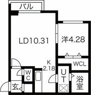 NS ASABU（旧サムティ麻生）の間取り画像
