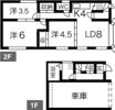平岸3-9貸家の間取り画像