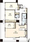 【分譲賃貸】リビオ大通の間取り画像