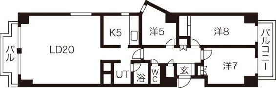 サンピア中島公園の間取り画像