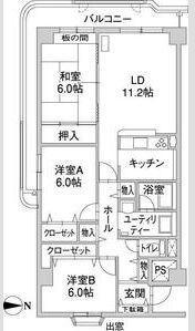 ル・ノール北9条の間取り画像