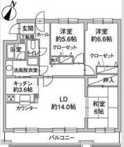 パーク・ノヴァひばりが丘南の間取り画像