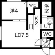 Crea Maison発寒南East（クレアメゾン）の間取り画像