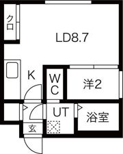グリシーヌ南5条の間取り画像