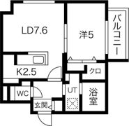 ブランシャール円山公園の間取り画像