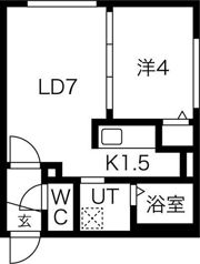 ラフィーネ栄町の間取り画像