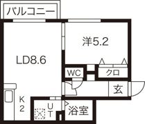 コムズ発寒の間取り画像