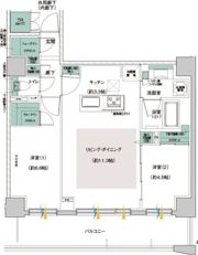 レーベン北大前 THE STILEAの間取り画像