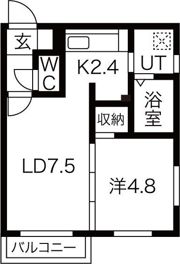 Y’s月寒西の間取り画像