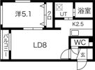 グランメール元町駅北の間取り画像