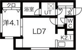 Angelic garden新札幌（エンジェリックガーデン）の間取り画像