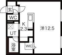 ゼフィランサス水車町の間取り画像