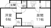 S.Uハイツの間取り画像