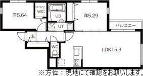 Asso Lusso ASABU（アッソルッソ麻生）の間取り画像