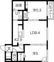 ラフィナート南郷通の間取り画像