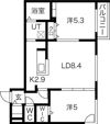 ラフィナート南郷通の間取り画像