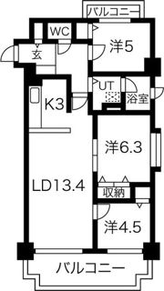ブリーズ宮の沢Iの間取り画像