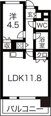 セザール南10条西の間取り画像