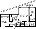ラヴィ菊水の間取り画像