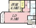 グランビア南郷の間取り画像