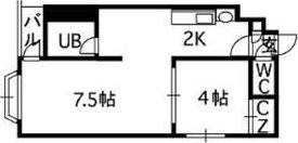 グレースコート石山通の間取り画像