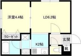 コムフォート南平岸の間取り画像