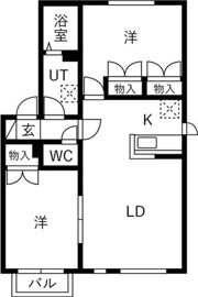 ベルコリーヌ月寒東の間取り画像