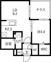 ブランシャールCHATELET（シャトレー）琴似SOUTH（の間取り画像