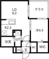 ブランシャールCHATELET（シャトレー）琴似SOUTH（の間取り画像