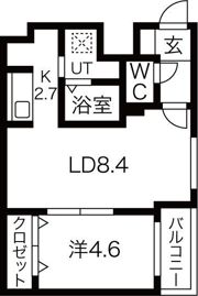 メニーズコート美園の間取り画像