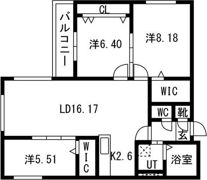 CIEL幌平橋IIの間取り画像