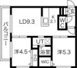 ラフィナート北円山の間取り画像