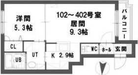 グランメール環状通東Cの間取り画像