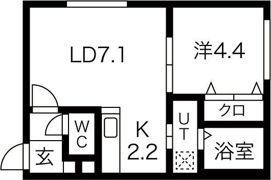 YUGO’S中島の間取り画像
