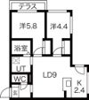 ブランシャール学園前の間取り画像