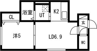 リベルティ平岸の間取り画像