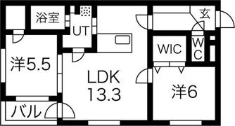 COMSAP24 PARKSIDEの間取り画像