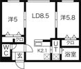 ヴィラ澄川 幸の間取り画像