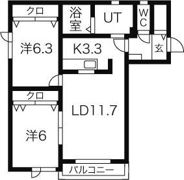アプリコートの間取り画像