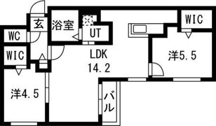 ブランシャールTs COURT東札幌の間取り画像