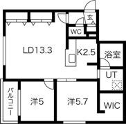 CG HOMES 南11条の間取り画像