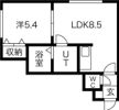 マイルーム環状通東A棟（マイルームカンジョウドオリヒガシAトの間取り画像