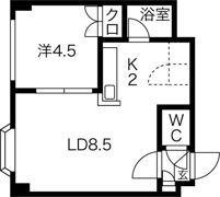 セントポーリア六番館の間取り画像