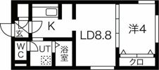 プリヴィレッジ東札幌の間取り画像