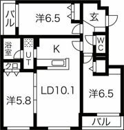メニーズコート北園プレミアの間取り画像