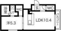 F/LEAD琴似の間取り画像