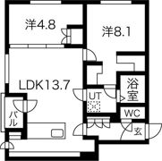 COMSAP新札幌 IIの間取り画像