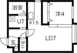 クレアN26の間取り画像