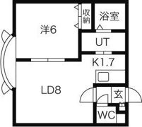 アークコート平岸48の間取り画像