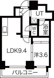 クレア北24条の間取り画像